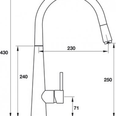 Vòi rửa chén Hafele Japet