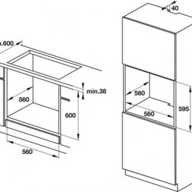 Lò nướng âm tủ Häfele HO-KT60C 534.05.571