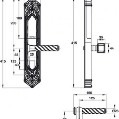 Khóa vân tay Hafele EL10K 912.05.314