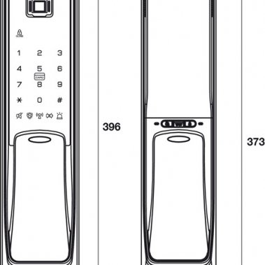 Khóa điện tử Hafele EL9500-TCS 912.05.315