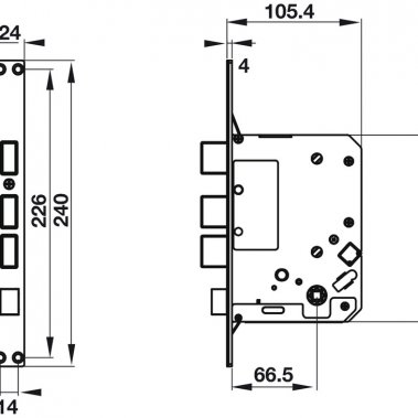 Khóa điện tử Hafele EL9500-TCS 912.05.315