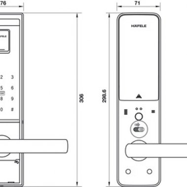 Khóa vân tay Hafele EL9000 - TCS 912.05.378