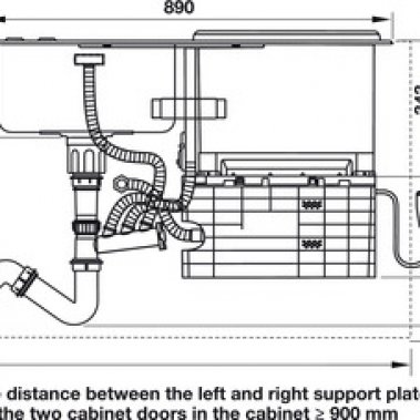 Chậu kết hợp máy rửa chén Häfele HDW-SD90A 539.20.530