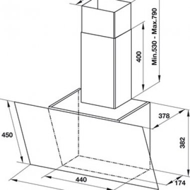 Máy hút mùi Häfele HH-WVG90C 533.89.013
