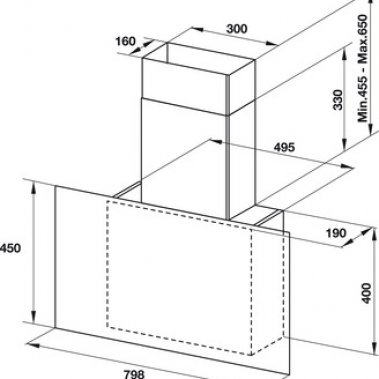 Máy hút mùi  Häfele HH-WVG80E