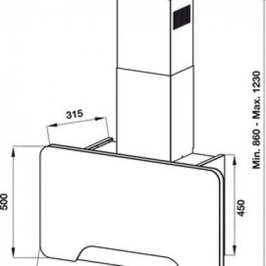 Máy hút mùi Häfele HH-WVGS90A 533.80.203