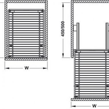 Giá xoong nồi 400mm Hafele 549.03.141