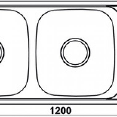 Chậu inox Hafele 1200mm CLAUDIUS HS-SD12050 567.20.513