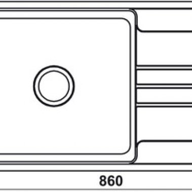 Chậu inox Hafele 860mm VALERIAN HS-SS8650 567.20.266