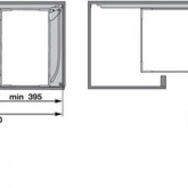 Giá góc mở phải Hafele 546.17.005