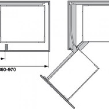 Giá góc mở trái Hafele 546.17.004