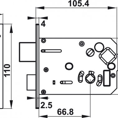 Khóa điện tử Hafele DL7900-TCB 912.05.643