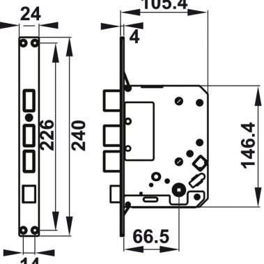Khóa điện tử Hafele DL7900-TCB 912.05.650