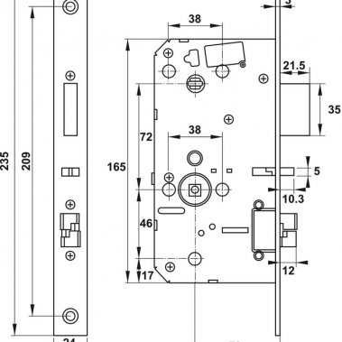 Khóa điện tử Hafele PP9000 912.05.693
