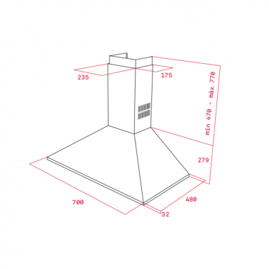 Máy hút mùi Teka DBB 70 40460420