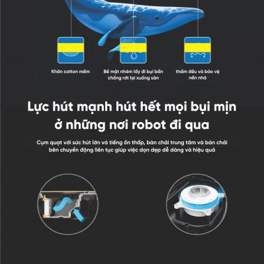 ROBOT HÚT BỤI LAU NHÀ HUBERT HB-B79-B