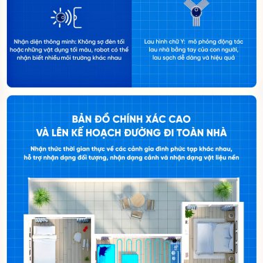 ROBOT HÚT BỤI LAU NHÀ HUBERT HB-B79-B