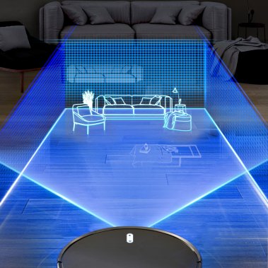 ROBOT HÚT BỤI TỰ ĐỔ RÁC HUBERT HB-A68 PLUS TRẮNG / ĐEN