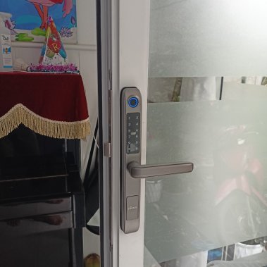 Khóa vân tay chống nước cửa nhôm xingfa, cửa sắt DEMAX EL101 SV