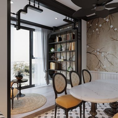 NỘI THẤT CĂN HỘ 17 - PHONG CÁCH INDOCHINE