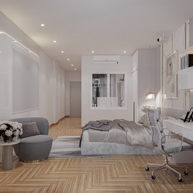 NỘI THẤT PHÒNG NGỦ 63 - PHONG CÁCH HIỆN ĐẠI TONE MÀU TRẮNG