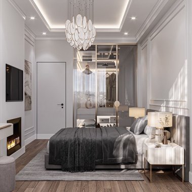 NỘI THẤT PHÒNG NGỦ 58 - PHÒNG NGỦ TONE MÀU TRẮNG XÁM