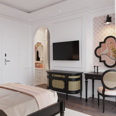 NỘI THẤT CĂN HỘ 120m² - PHONG CÁCH INDOCHINE