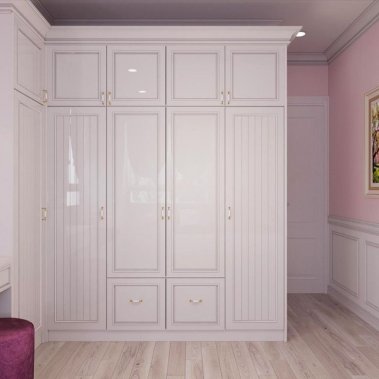 NỘI THẤT PHÒNG NGỦ 14 - GỖ MDF CHỐNG ẨM CHẠY PANEL SƠN MÀU