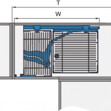 Kệ góc trái – phải tủ (101005, 101006) – Higold