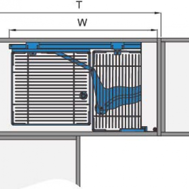 Kệ góc trái – phải tủ (101005, 101006) – Higold