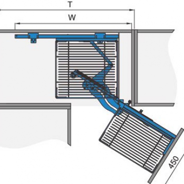 Kệ góc trái – phải tủ (101005, 101006) – Higold