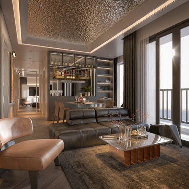 NỘI THẤT CĂN HỘ 19 - NỘI THẤT CĂN HỘ HIỆN ĐẠI MÀU TRẮNG PHỐI XÁM