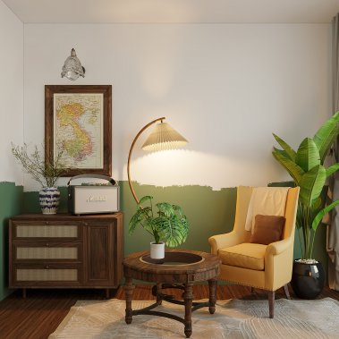 NỘI THẤT CĂN HỘ 160m² - PHONG CÁCH INDOCHINE