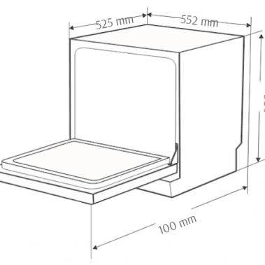 Máy rửa bát Canzy CZ-DW11GB