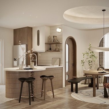 NỘI THẤT CĂN HỘ 24 - PHONG CÁCH WABI SABI 