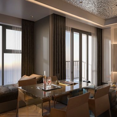 NỘI THẤT CĂN HỘ 19 - NỘI THẤT CĂN HỘ HIỆN ĐẠI MÀU TRẮNG PHỐI XÁM