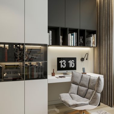 NỘI THẤT CĂN HỘ 61m² PHONG CÁCH HIỆN ĐẠI