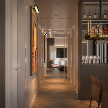 NỘI THẤT CĂN HỘ 19 - NỘI THẤT CĂN HỘ HIỆN ĐẠI MÀU TRẮNG PHỐI XÁM