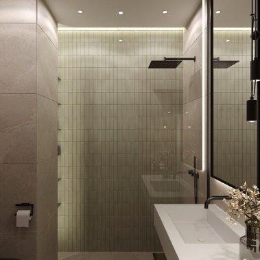 NỘI THẤT CĂN HỘ 50m² TONE XÁM KẾT HỢP VÂN GỖ