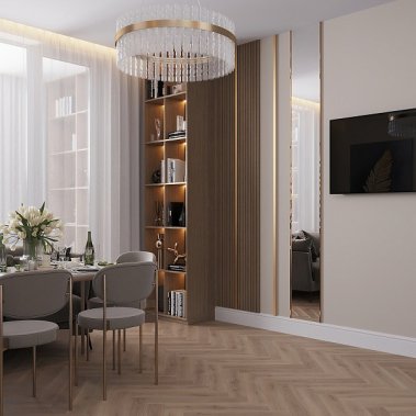 NỘI THẤT CĂN HỘ 90m² - PHONG CÁCH NEO CLASSIC (TÂN CỔ ĐIỂN)