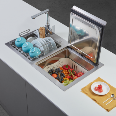 Máy rửa chén tích hợp Malloca WQP6-890F3