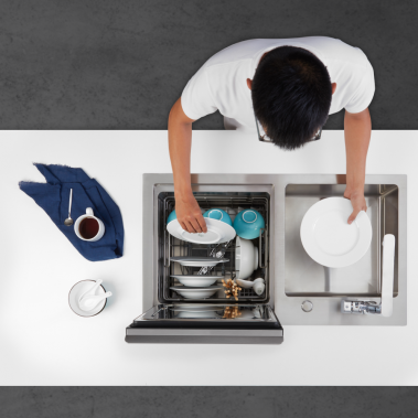 Máy rửa chén tích hợp Malloca WQP6-890F3