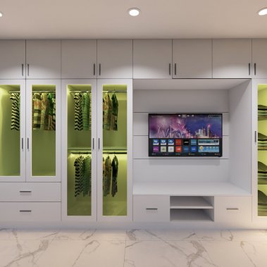 TỦ QUẦN ÁO GỖ MDF CHỐNG ẨM