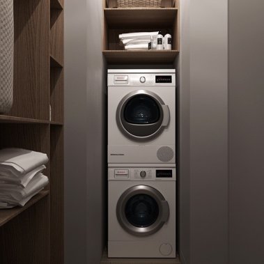 NỘI THẤT CĂN HỘ 50m² TONE XÁM KẾT HỢP VÂN GỖ