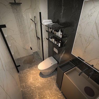 NỘI THẤT CĂN HỘ 19 - NỘI THẤT CĂN HỘ HIỆN ĐẠI MÀU TRẮNG PHỐI XÁM