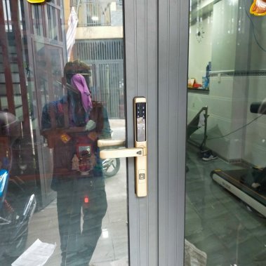 Khóa Vân Tay Cửa Nhôm Kassler KL-599LX Champage Gold