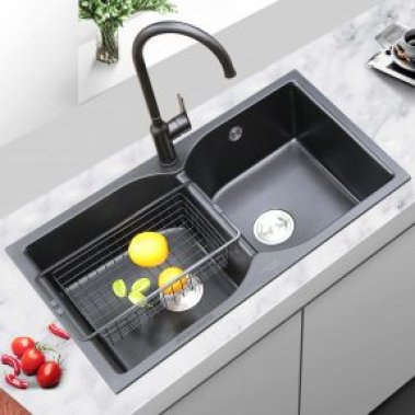 CHẬU RỬA CHÉN I-ROYAL 2 HỘC ĐÁ NHÂN TẠO IRDCREG9050TBL