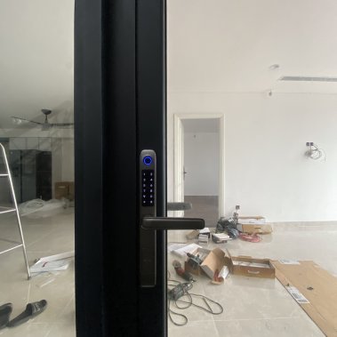 Khóa vân tay chống nước cửa nhôm xingfa, cửa sắt DEMAX EL101 SV