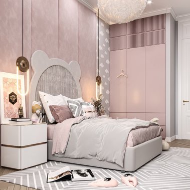 NỘI THẤT PHÒNG NGỦ 56 - PHÒNG NGỦ CHO BÉ GÁI