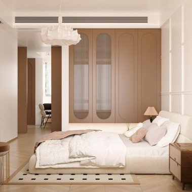 NỘI THẤT PHÒNG NGỦ 62 - GỖ MDF CHỐNG ẨM SƠN MÀU